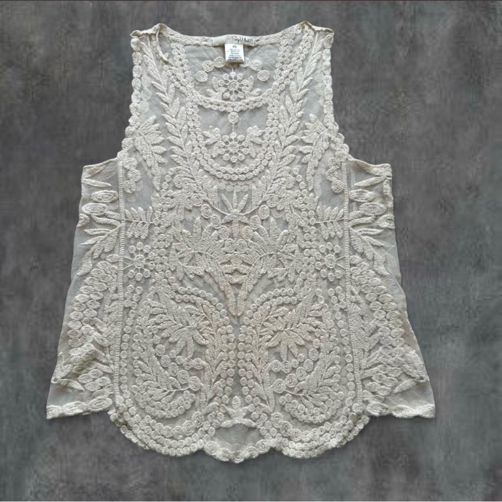 Say What? Embroidered Tank Top